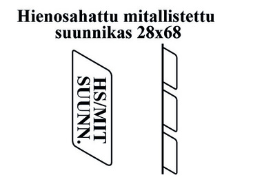 Hienosahattu 28x68