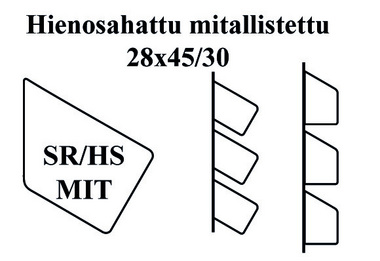 Hienosahattu mit 28x45